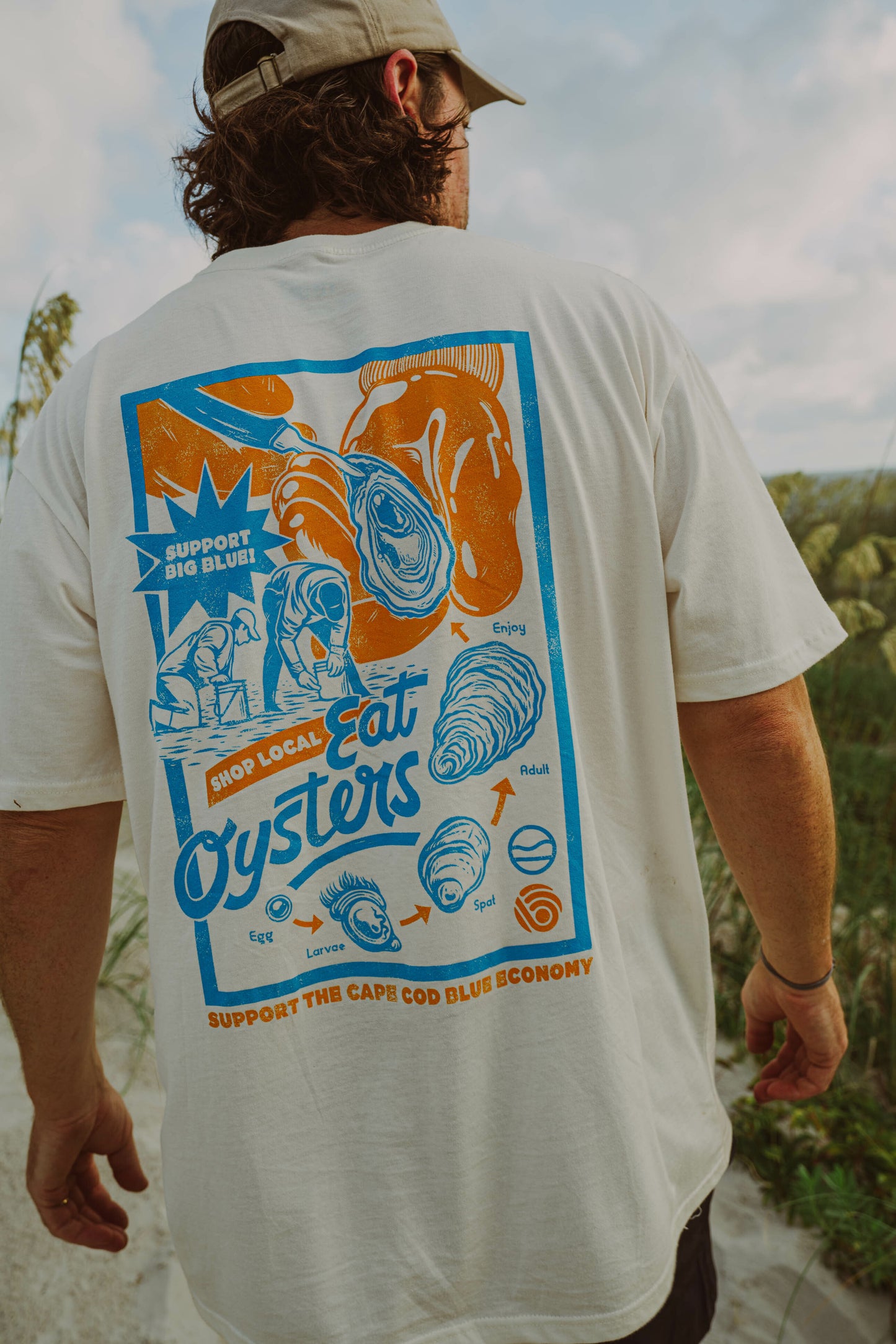 Support Big Blue Tee