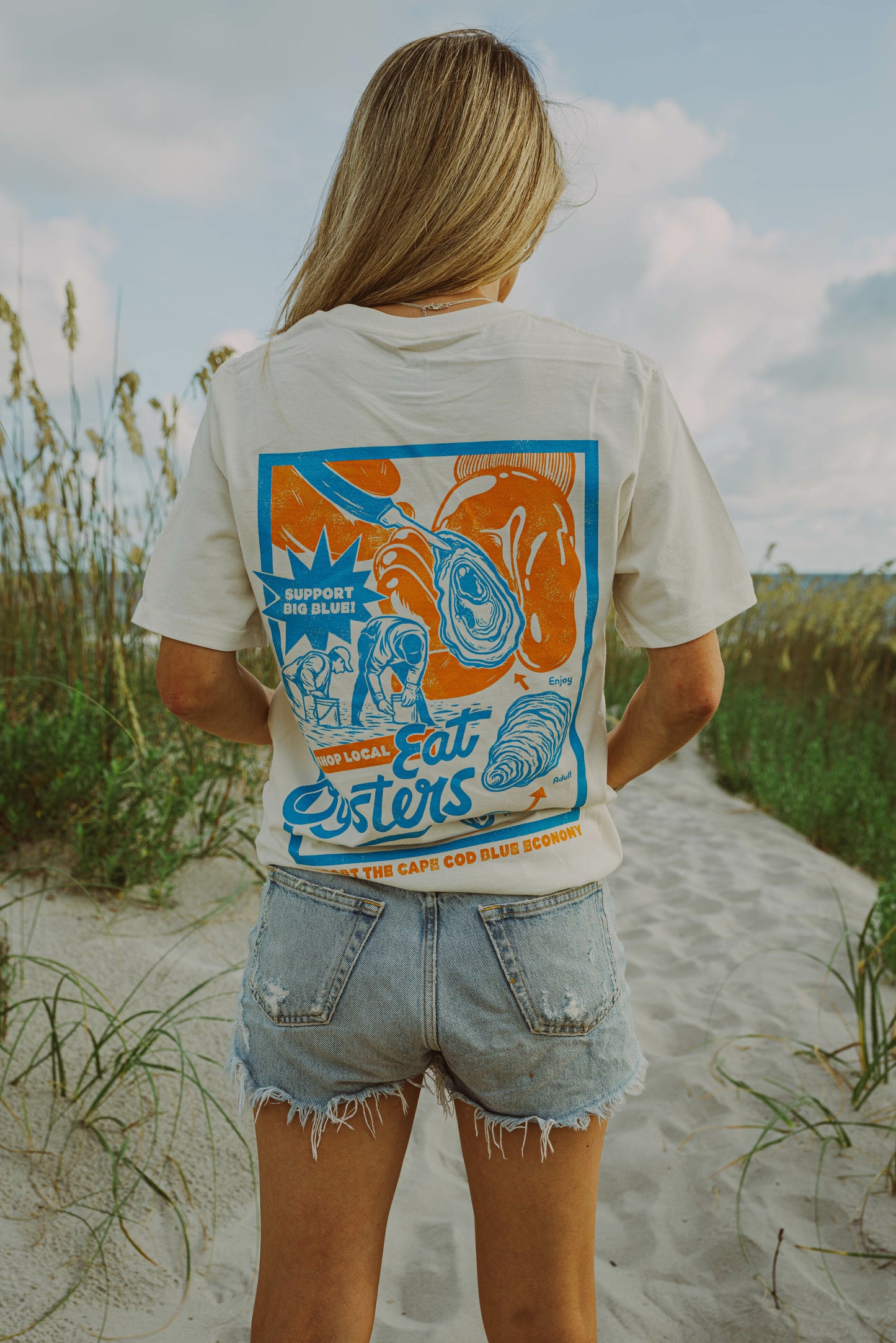 Support Big Blue Tee