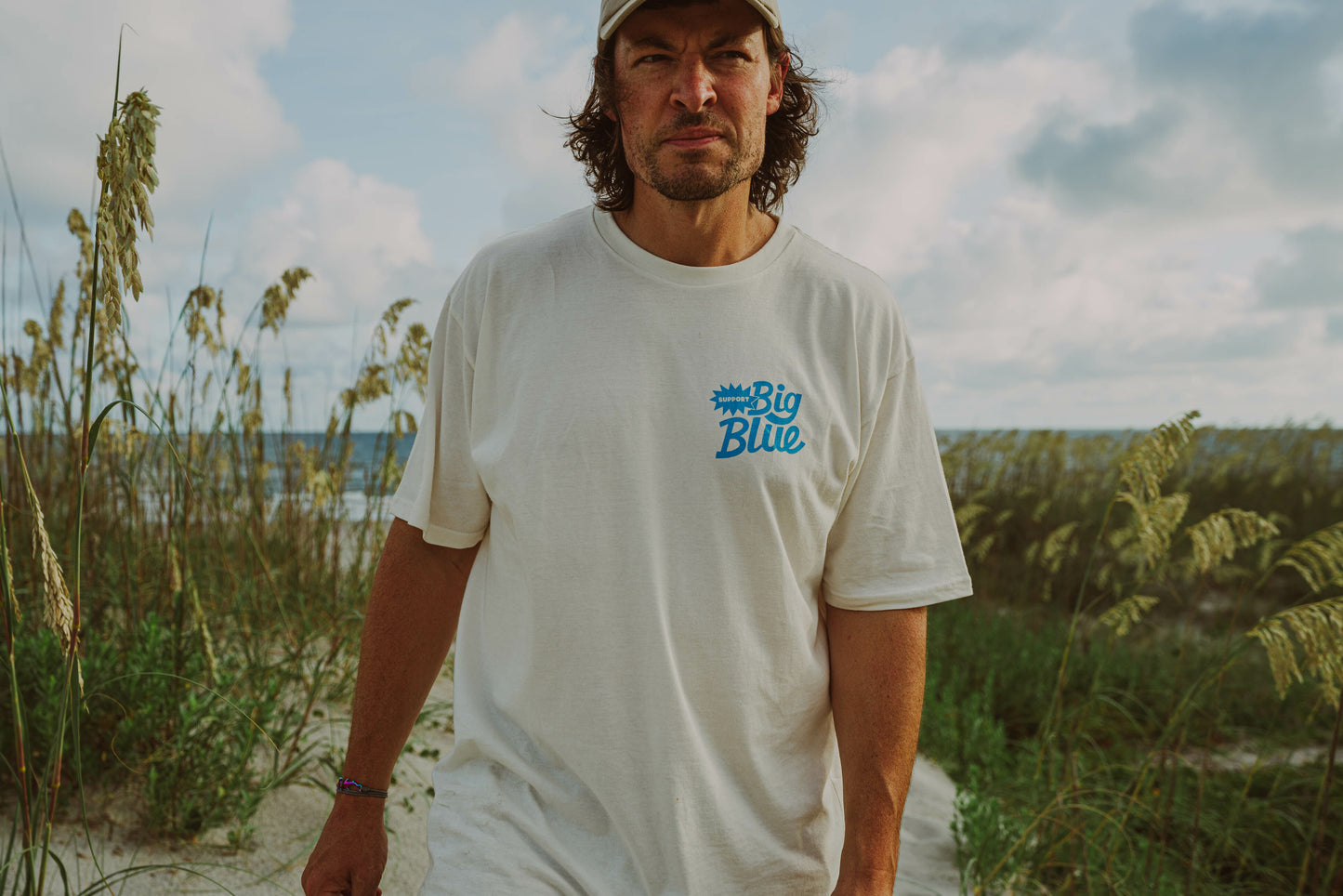 Support Big Blue Tee