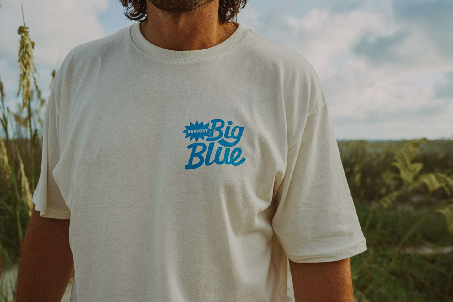 Support Big Blue Tee