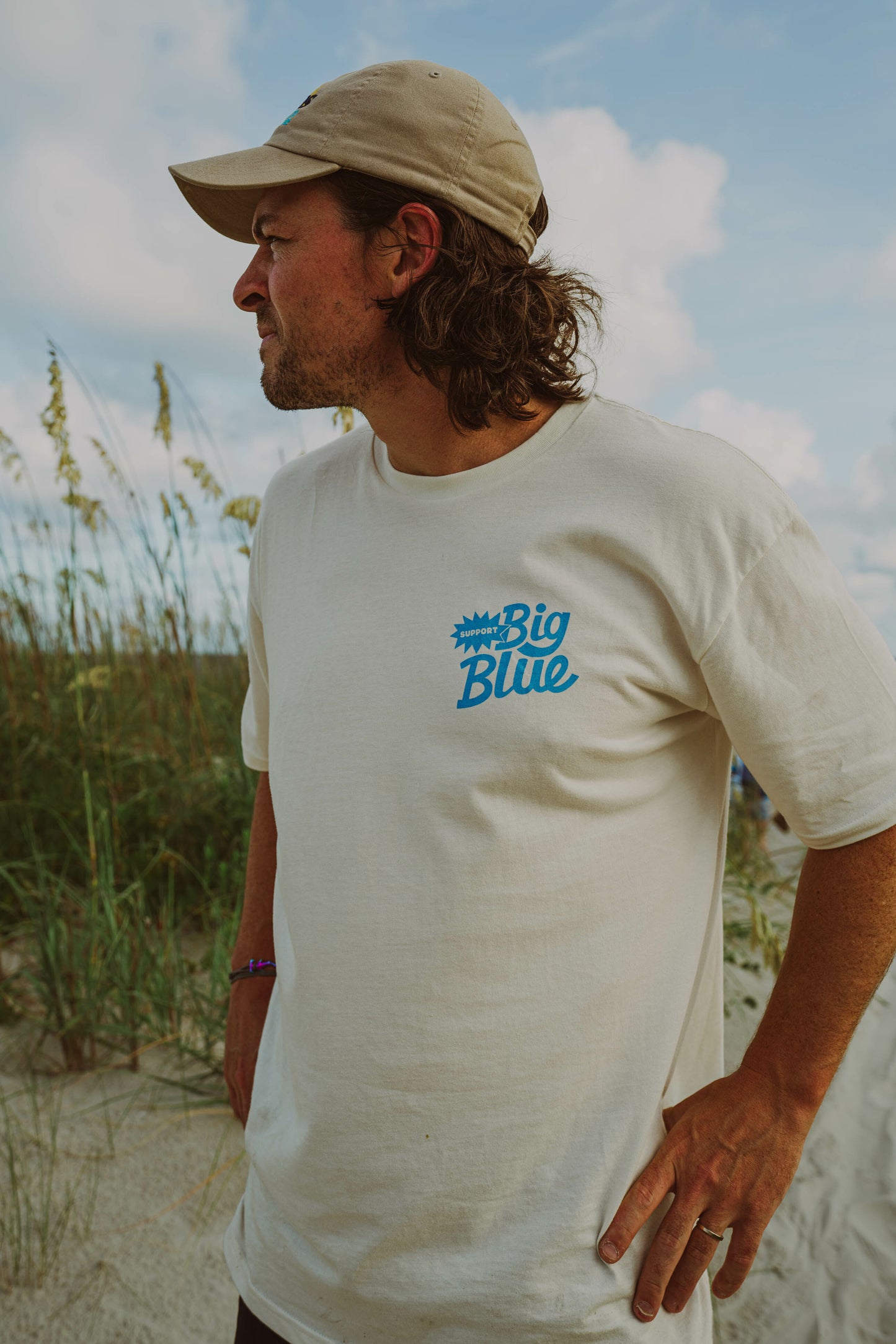 Support Big Blue Tee