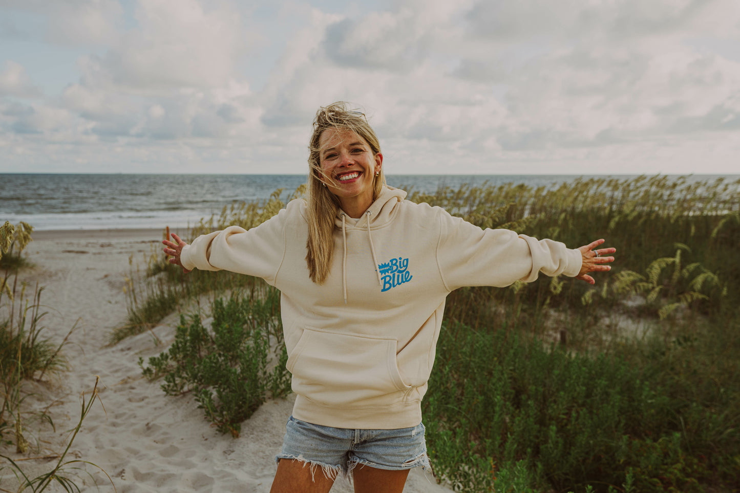 Support Big Blue Hoodie