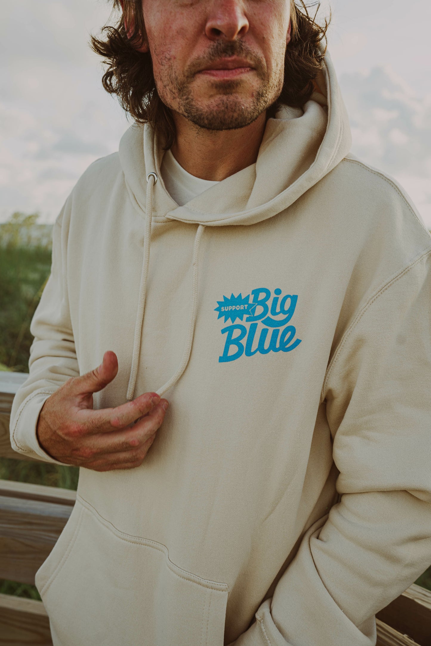 Support Big Blue Hoodie