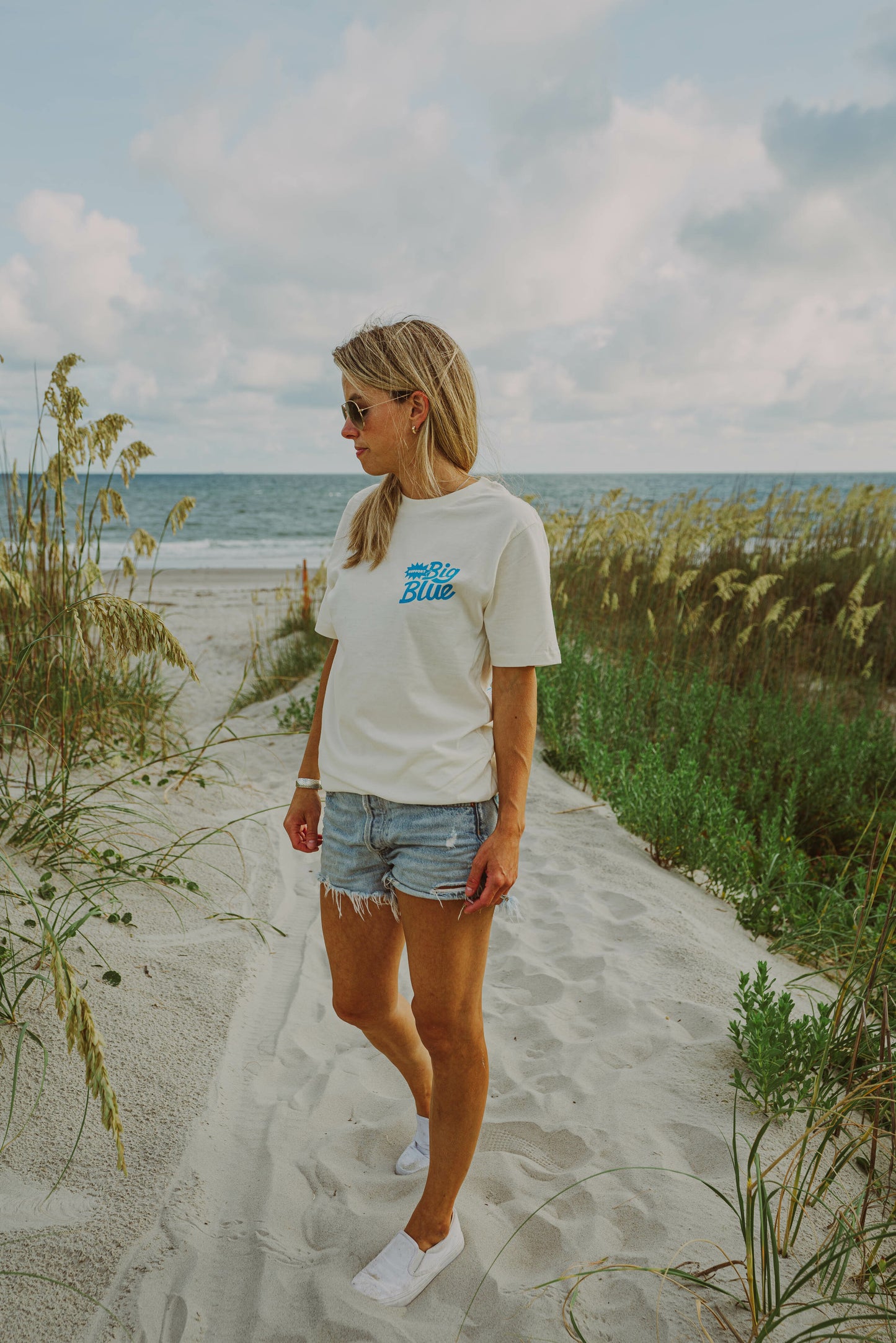 Support Big Blue Tee