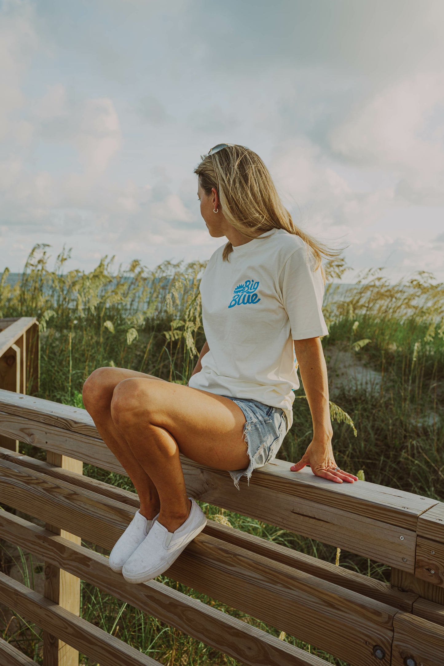 Support Big Blue Tee