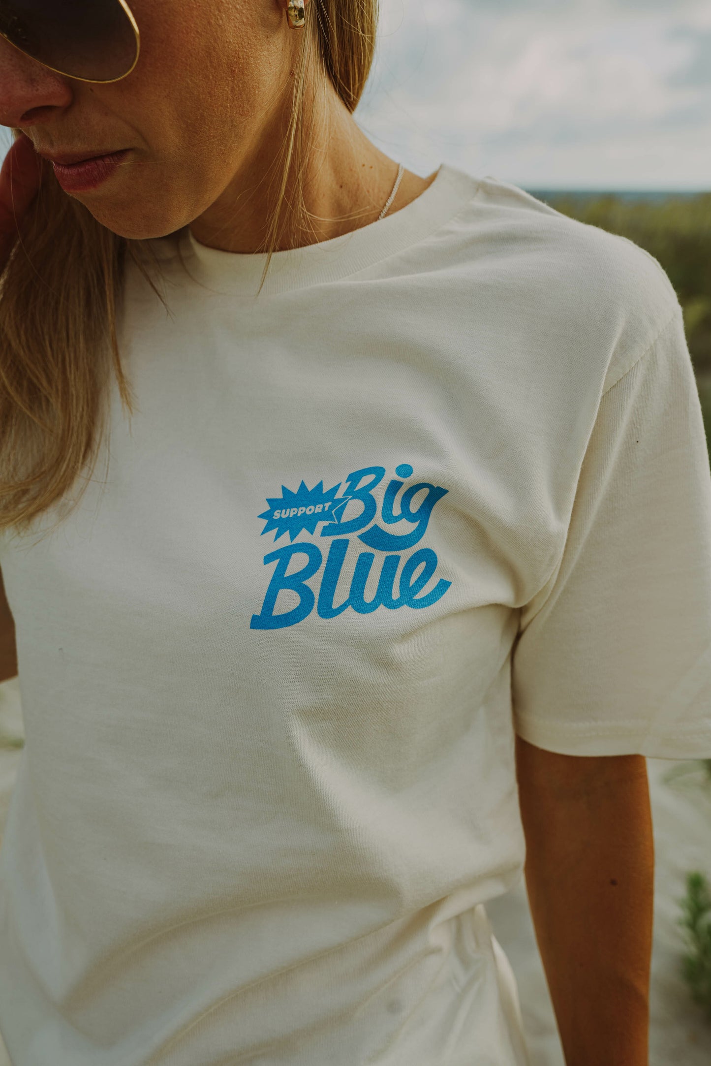 Support Big Blue Tee