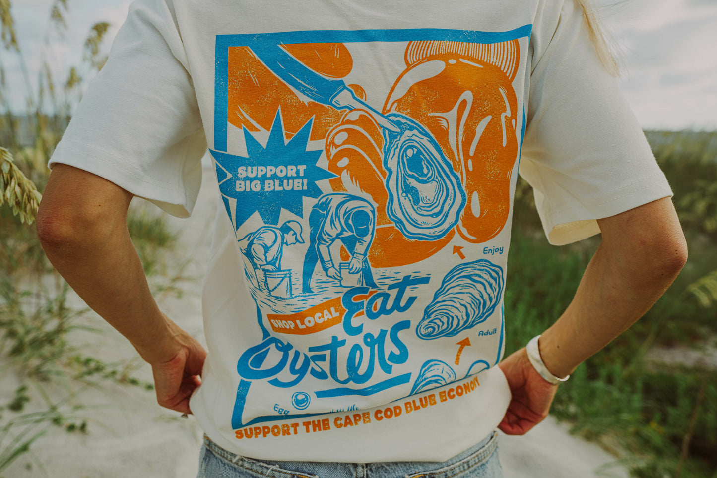 Support Big Blue Tee