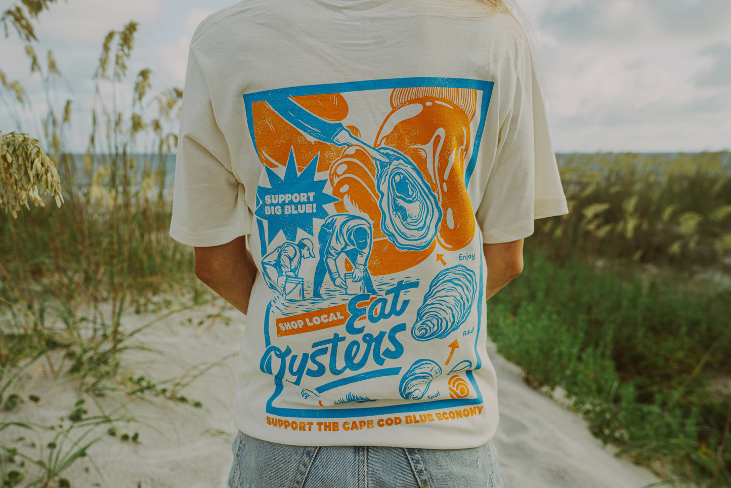 Support Big Blue Tee