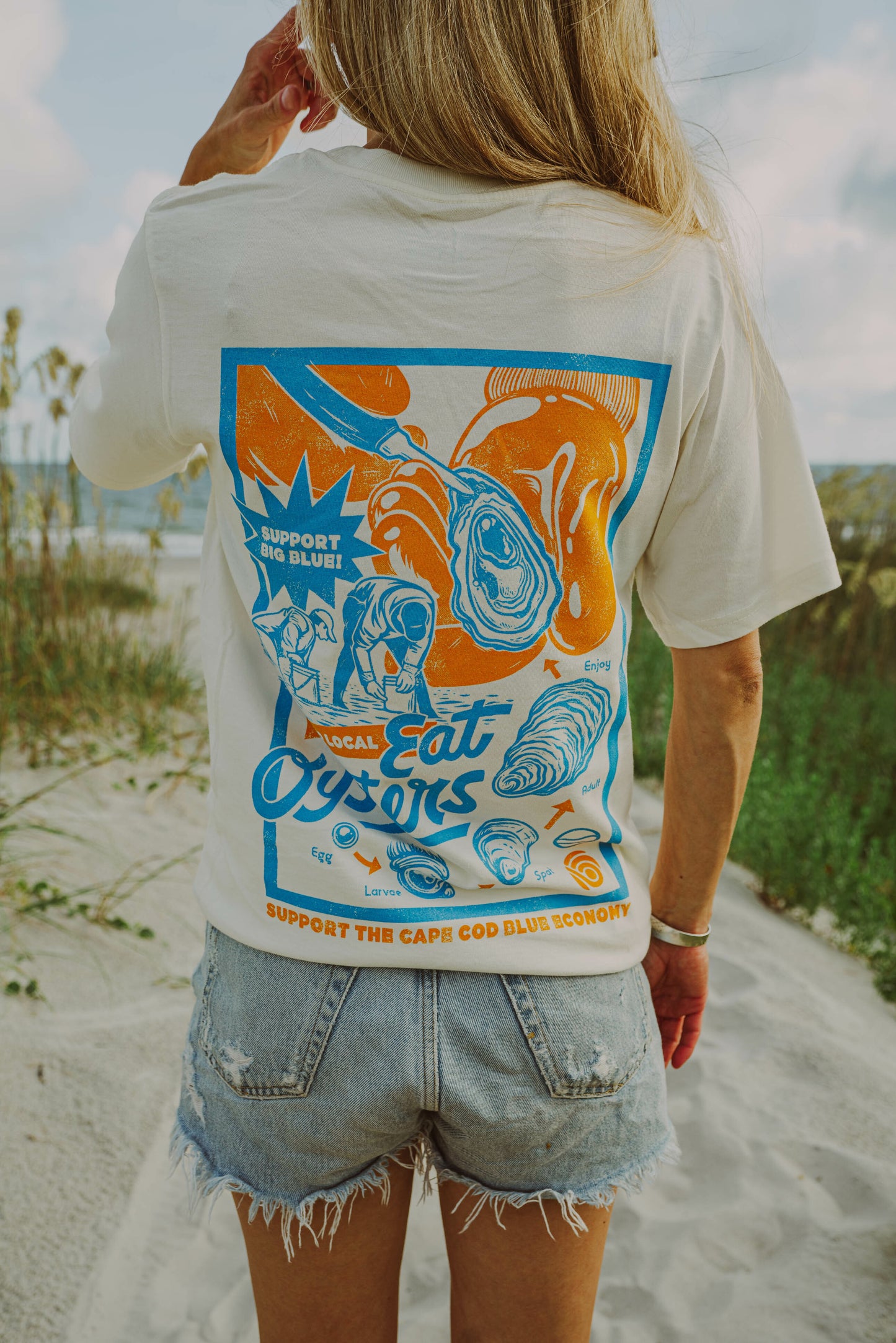 Support Big Blue Tee