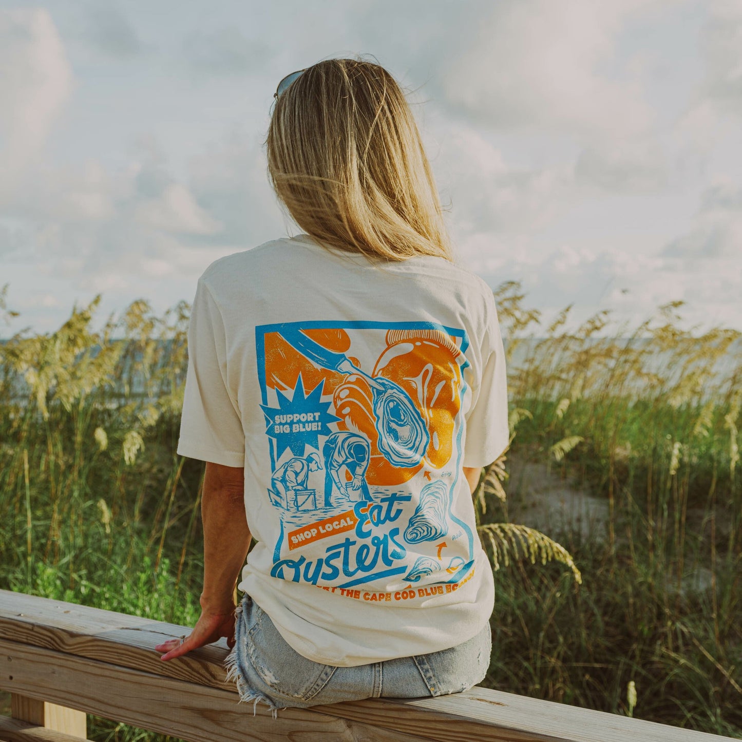 Support Big Blue Tee